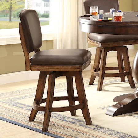 Upholstered Swivel Counter Stool